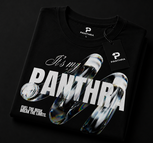 Panthra "It's My Panthra" White Oversized Graphic T-Shirt | Premium Streetwear | Unisex
